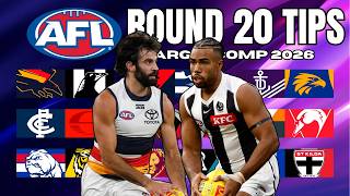 AFL Round 20 Tips + MARGIN COMP 2026