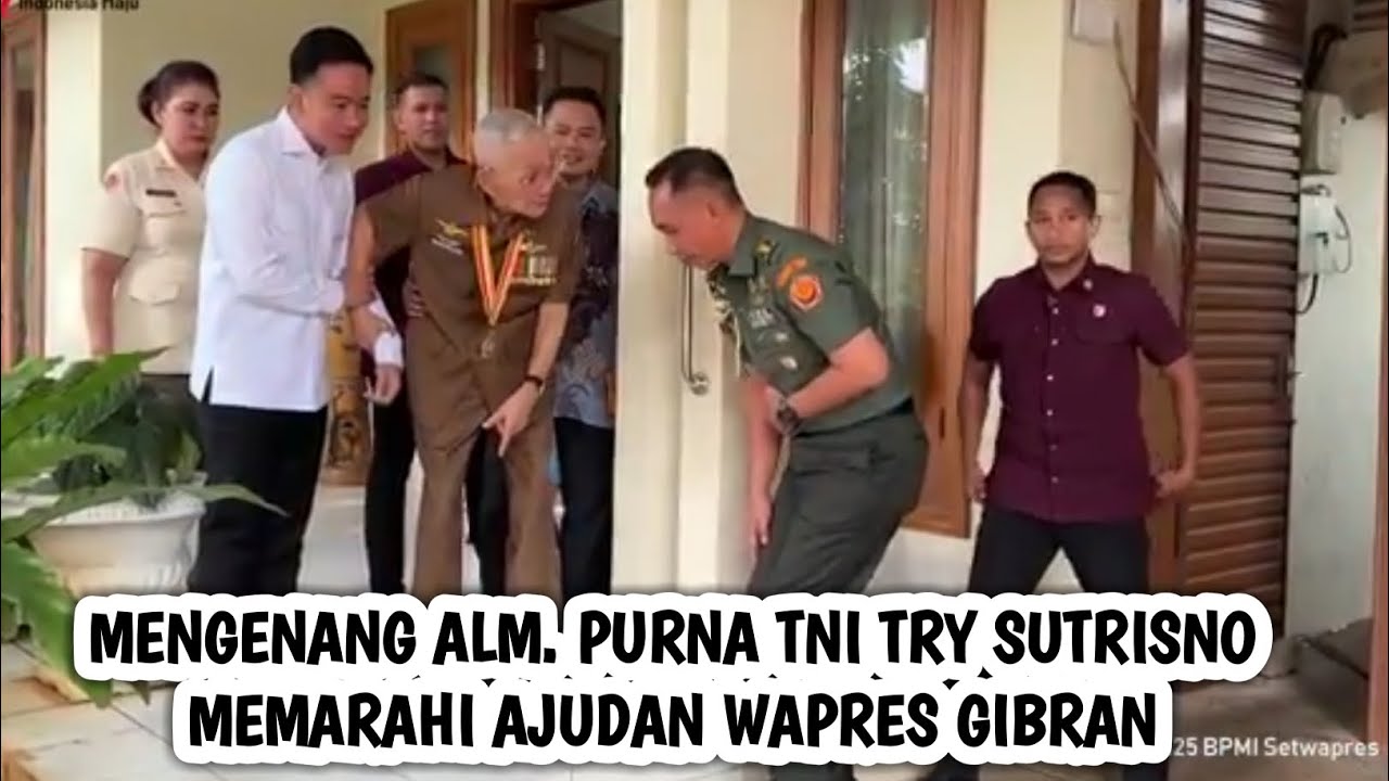 Mengenang Alm. Purna TNI Try Sutrisno Memarahi Ajudan Wapres Gibran Saat Mengantar Udangan HUT KE-80