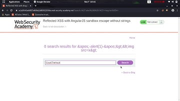 Reflected XSS with AngularJS sandbox escape without strings (Video Solution) | 2020 -2021