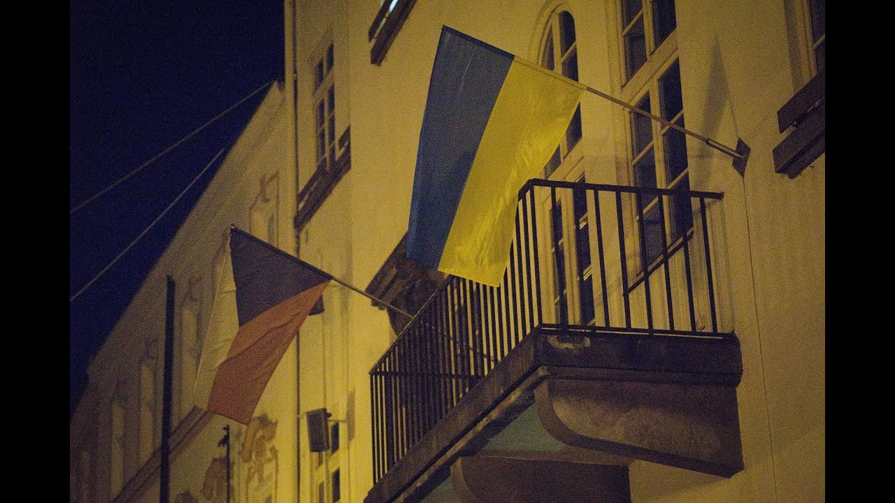 220228 NOS demonstrace na podporu Ukrajiny