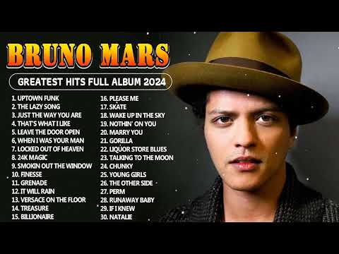 Bruno Mars Songs 2024 ~ Greatest Hits Full Album 2024 ~ Top 30 Best Playlist Of All Time