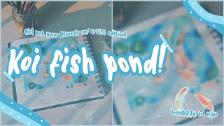🌼🍊 girl put your records on~ // koi fish painting // inspired by art scape 🍊🌼 🌼🍊 girl put your records on~ // koi fish painting // inspired by art scape 🍊🌼