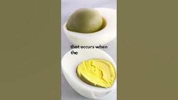 The greenish-grey color egg  yolk