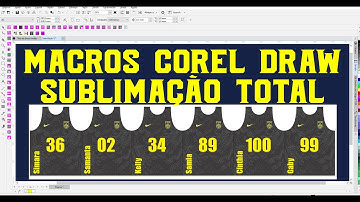 Macros para SUBLIMAÇÃO TOTAL Corel Draw Tutorial