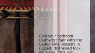 Gallop Bedskirt - King - lonestarwesterndecor.com