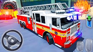 Fire Truck City Rescue Simulator - 911 UD Emergency Fire Truck Driving 3D - Android Gameplay  screenshot 1