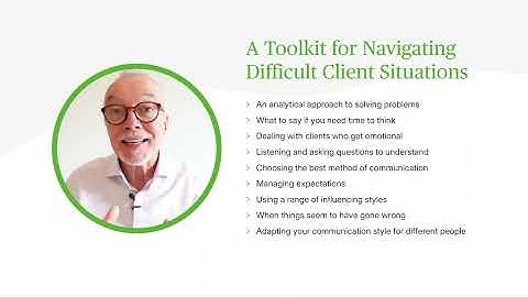 Navigating Difficult Client Situations - A Toolkit for Accountants - Webinar