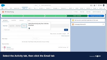 How to Insert an Email Template in Lead in Salesforce Lightning