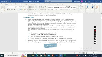 Excel Module 10 SAM Project 1a | Lighting Designs #newperspectives