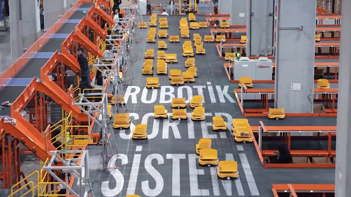 Libiao Robotics Launches Yellow Robot Sorting at Turkey's Largest B2B Platform!⚡️