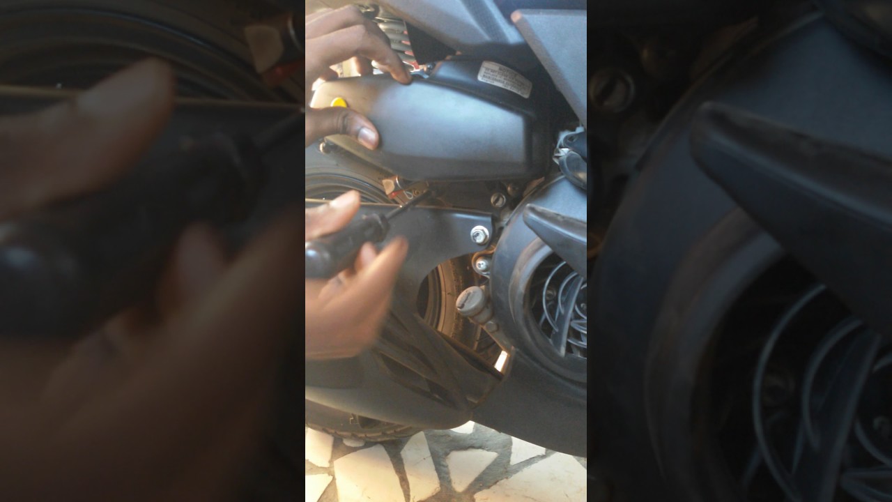 Yamaha ray ZR air filter removed in engine sound change YouTube