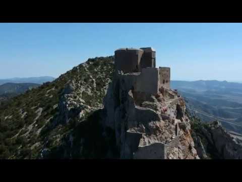 Pays Cathare : Châteaux Puylaurens , Queribus , Peyrepertuse [Drone]
