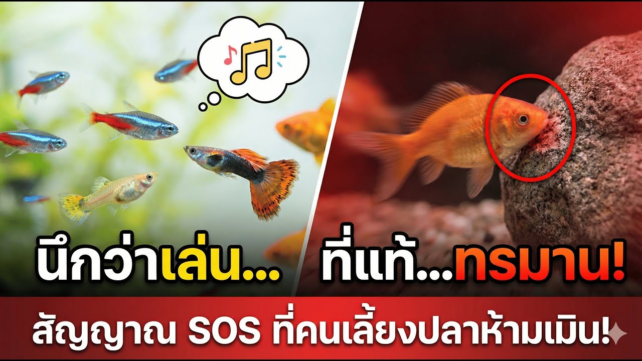 ปลาแฉลบ พุ่งชนตู้! นึกว่าน้องเล่นสนุก ที่แท้คือสัญญาณอันตราย? 🚨