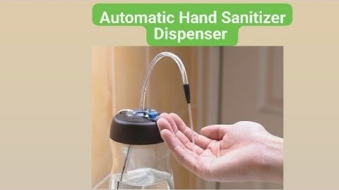 Automatic Hand Sanitizer Dispenser. #science #scienceproject #automation  #technology