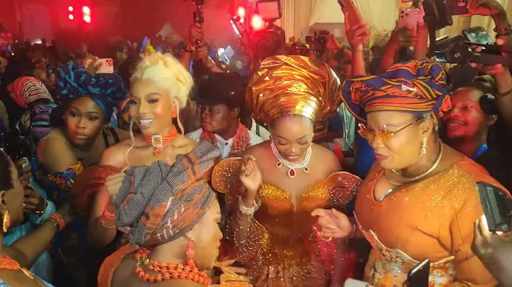 Kunle Remi and Nancy Isime's  Romantic Encounter! at Asobi Diaries Premiere