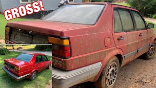 Filthy Diesel Jetta Sitting for 14 Years Outside: Crazy Detail Cleaning