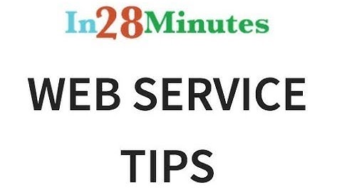 Restful Web Service Tip 17 -  Use Spring Boot