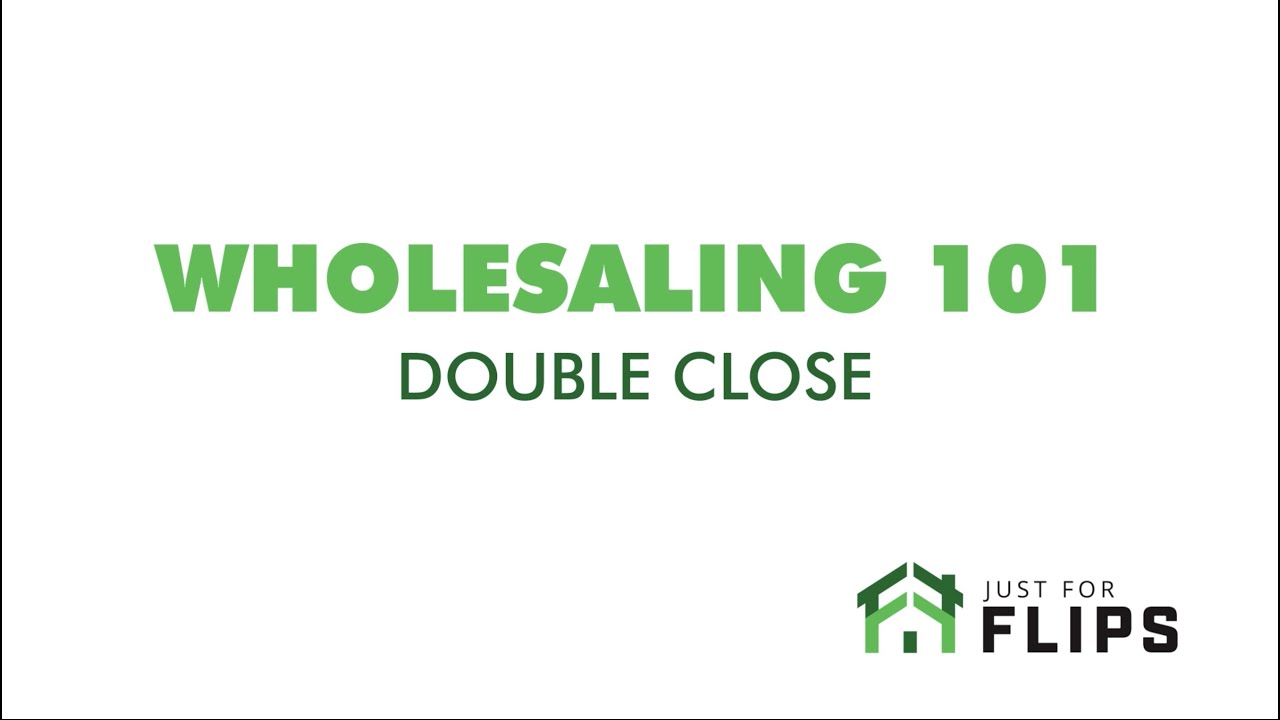 WHOLESALING 101 DOUBLE CLOSE YouTube