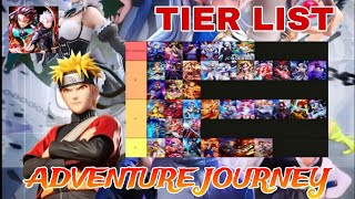 Adventure Journey/Dimension Fantasy | Character Tier List - Tier List Adventure Journey 2026 screenshot 2