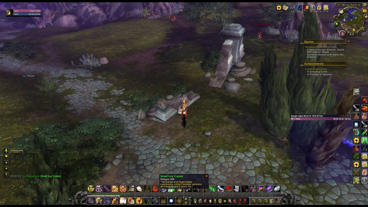 Where to collect Small Ley Crystal WoW YouTube