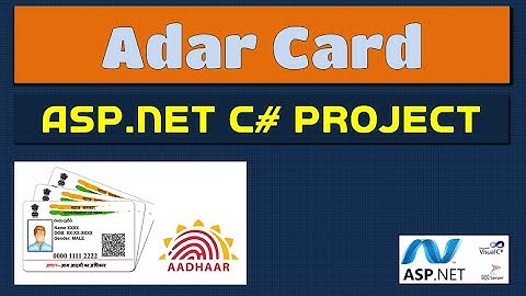 Online Adar Card | UID Card | ASP.net C# with MSSQL server database | IIS | asp110 #highblix