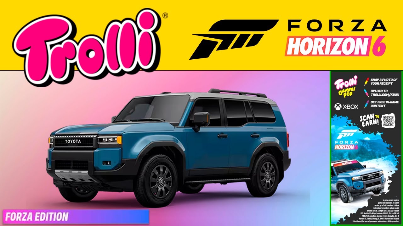 forza-horizon-6-mais-vazamentos-parceria-trolli-youtube