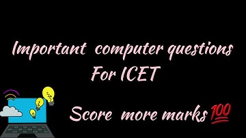 Icet computer terminology questions ||previous year paper icet questions #APICET #TSICET📚(no music)