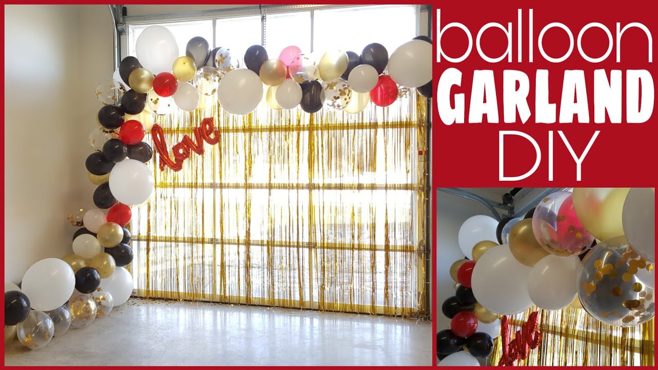 Balloon Garland DIY • affordable decor for your party or event YouTube