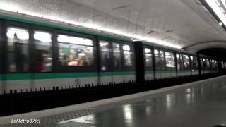 Ratp Paris Métro Mp89 Sur La Ligne 4 Arrivée À St. Sulpice