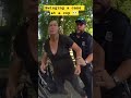 swinging at a cop with a cane, not too smart #shorts