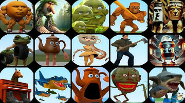 New UPDATE LIN GANG MELON,TUNG SAHUR,ITALIAN BRAINROT In Nextbots In Playground Mod,Sandbox In Space