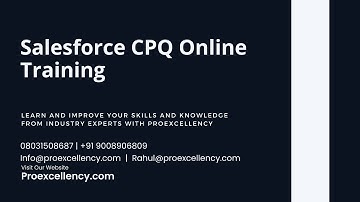 Master Salesforce CPQ with Our Comprehensive Online Training Course!