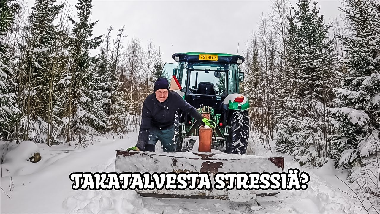 Nautitaan talven ehkä viimeisistä lumitöistä Jontikalla ja perälevyllä
