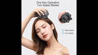 Smart Head Massager Electric Scalp Brush Neck Shoulder Care Hair Care IPX7 Waterproof Wireless Pet