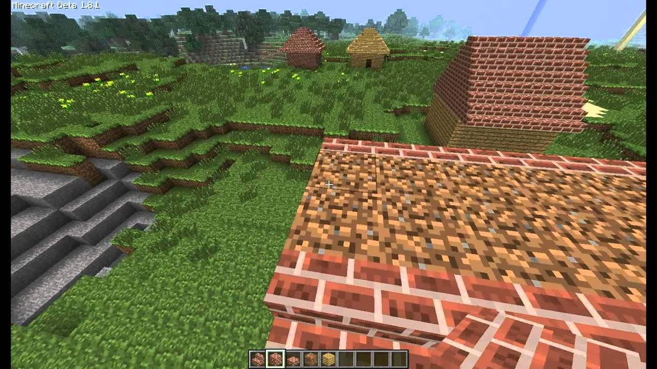Tutorial - Como fazer um telhado no Minecraft - 2 - YouTube