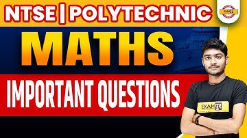 Maths NTSE / Polytechnic 2022 Most  Important Question | Maths mock test | Maths  By Manak Anand Sir