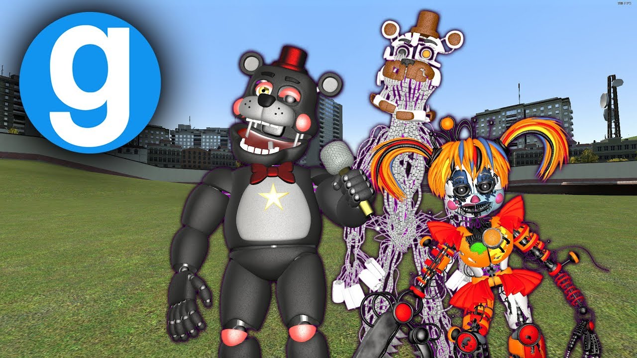 Фнаф 6 читы. Pill Pack FNAF Garry's Mod лучшие. FNAF 6 Gmod Pill Pack. АНИМАТРОНИКИ бегают охранника. ФНАФ 6 из пластилина Лэфти.