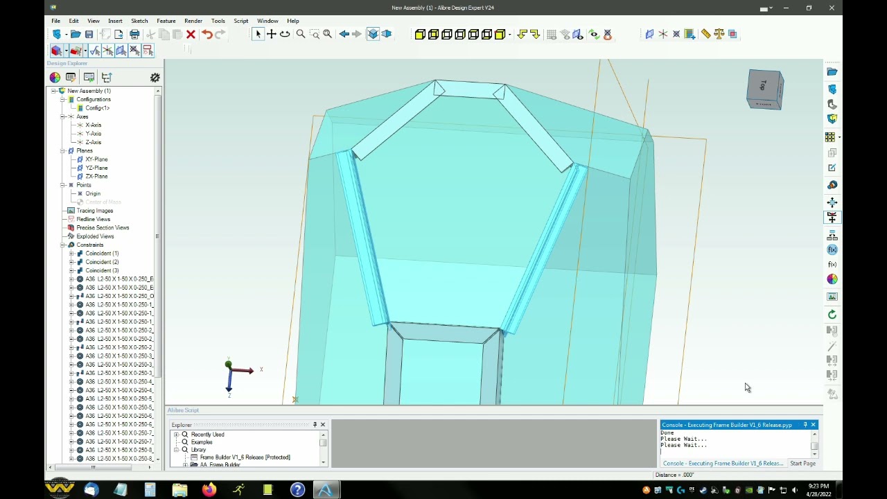 Frame Builder V1.6 for Alibre Design