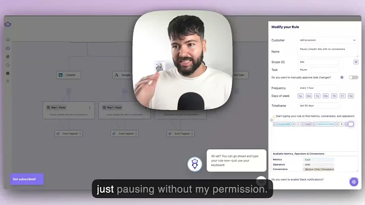 AI Automation Workflow to Pause Non-Performing Ads (LinkedIn, Google, Meta, YouTube)