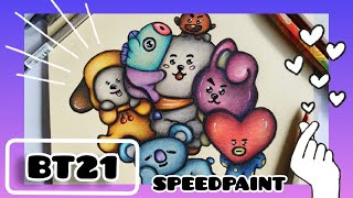 BT21 SPEEDPAINT I BTS x LINE FRIENDS