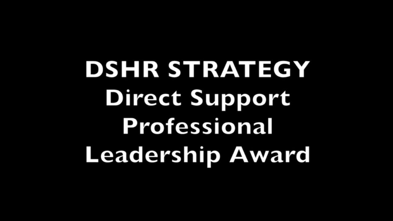 Direct Support Professional Leadership Award - Adam Rideout-Arkell ...