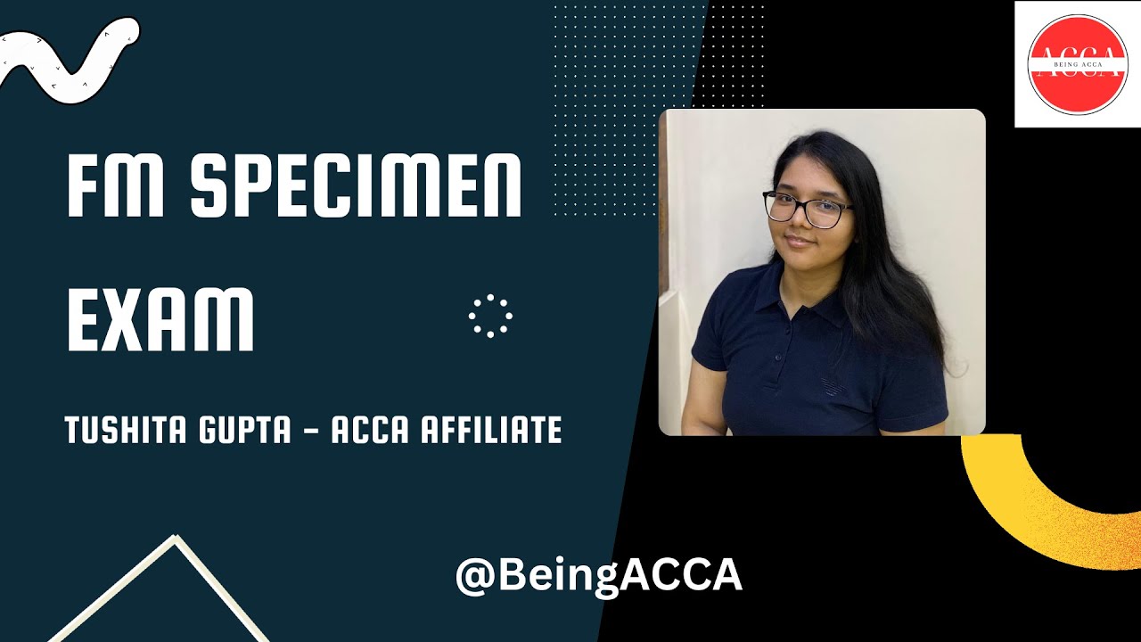 ACCA FM Specimen Exam Section A ACCA Practice Platform beingacca YouTube