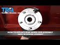 How to Replace Rear Wheel Bearing and Hub Assembly 2009-20 Dodge Journey