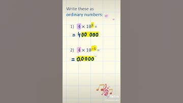 3. STANDARD FORM / SCIENTIFIC NOTATION | write as ordinary numbers | GCSE Revision Flashcard TikTok