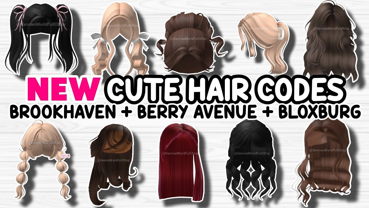 HOW TO ADD ID HAIR CODES + 10 HAIR ID CODES FOR BROOKHAVEN 🏡RP