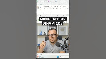 Como insertar minigráficos de forma dinámica en excel con uso de varias celdas combinadas.