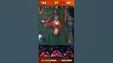 TES vs WE - Game 2 Highlights | Week 7 Day 2 LPL Spring 2023 | #leagueoflegends #shorts #lpl