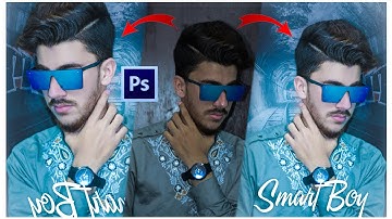 Cinematic Soft Blue Color Grading Photoshop Tutorial || photoshop editing video