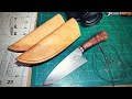 Stitching A Leather Sheath While Explaining Knife Profiles | Daily Vlog | Knife Maker