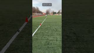 T Speed and Agility test with Sprint timing system